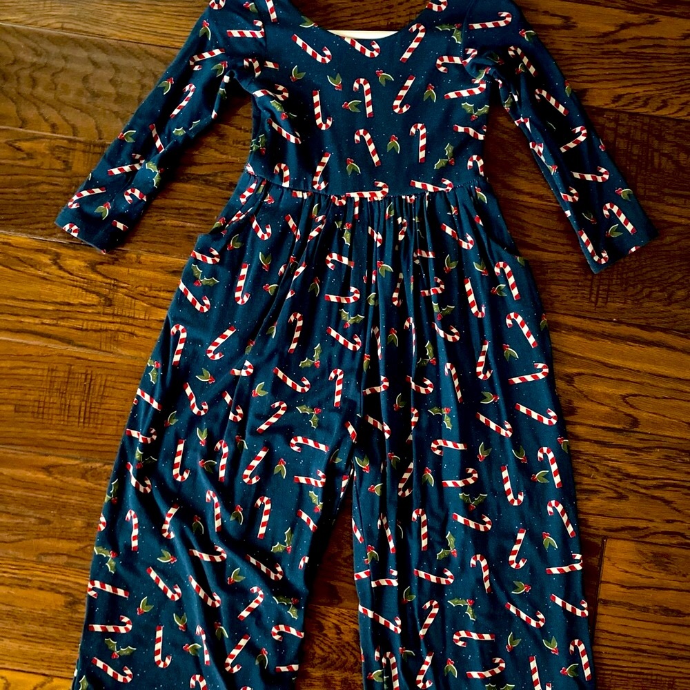 Sweethoney candy cane Christmas romper outfit - Picture 2 of 5